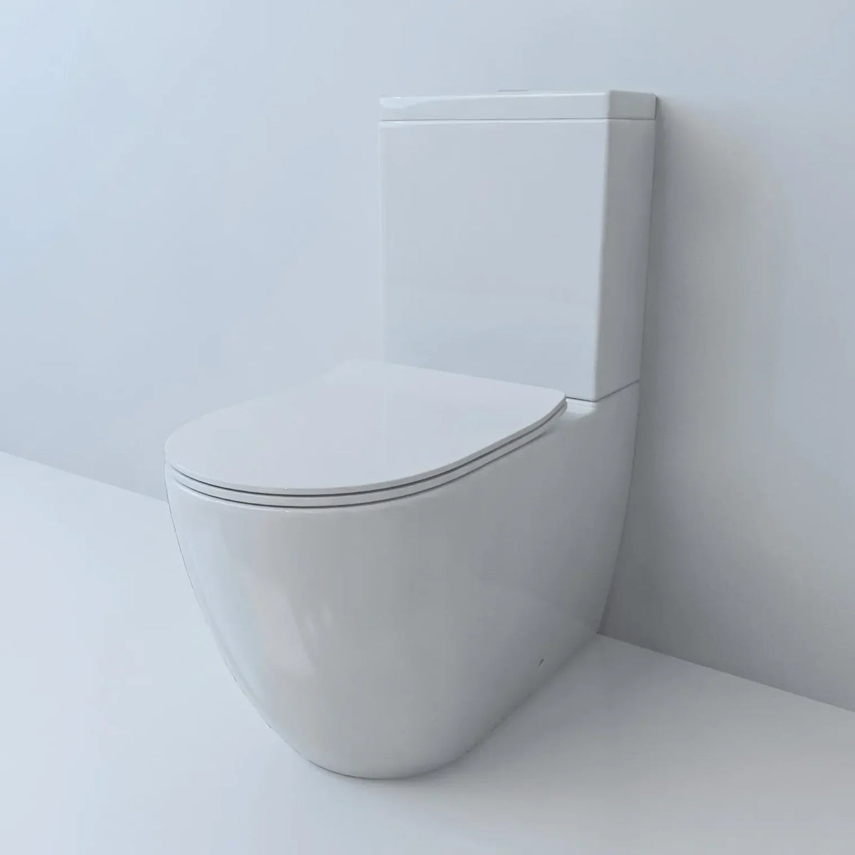 Brooks Tornado Rimless Quiet/Silent Flush Back To Wall Toilet Suite