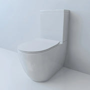 Brooks Tornado Rimless Quiet/Silent Flush Back To Wall Toilet Suite
