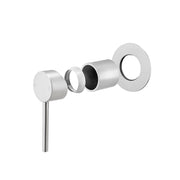 LUCID PIN Brushed Nickel Wall Mixer Trim Kit Only (match CLPM)