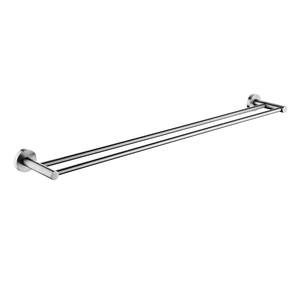 LUCID - Brushed Nickel 790mm Cuttable Double Towel Rail