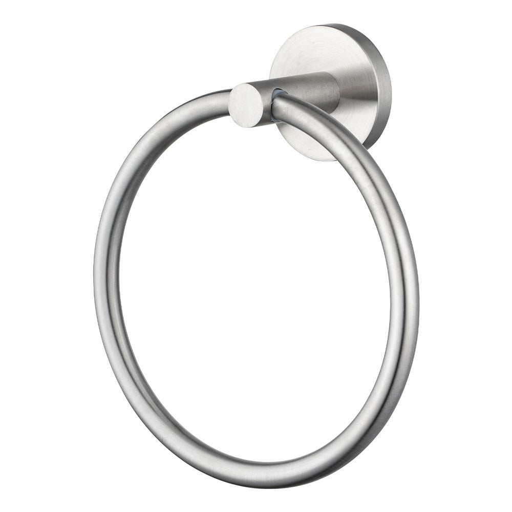 LUCID - Brushed Nickel Towel Ring