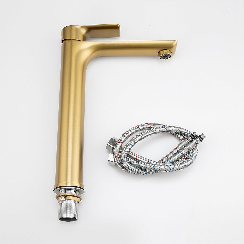 VOG - Brushed Brass Tall Basin Mixer