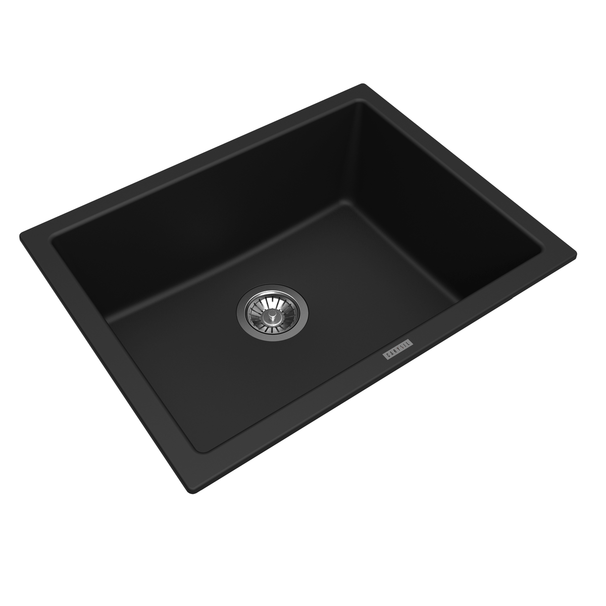Carysil | 610 Big Bowl Black Granite Kitchen Sink - Acqua Bathrooms