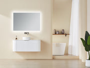Avalon 1200mm Matte White Single bowl Wallhung PVC Cabinet