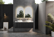 Avalon 1500mm Matte Black Double bowl Wallhung PVC Cabinet