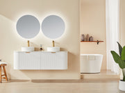Avalon 1500mm Matte White Double bowl Wall-hung PVC Cabinet
