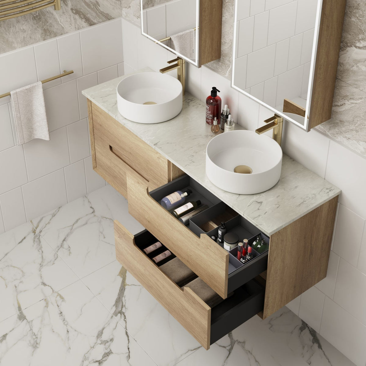 Moreno 1500mm Single Bowl Wall Hung Vanity