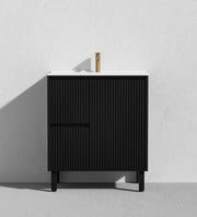 Brighton 750mm Matte Black Floor PVC Cabinet