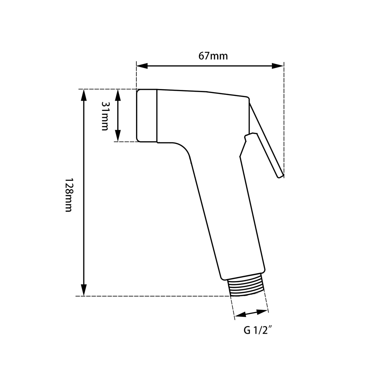 Round Chrome Toilet Bidet