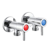 Round Chrome Toilet Stop Tap(One Pair)