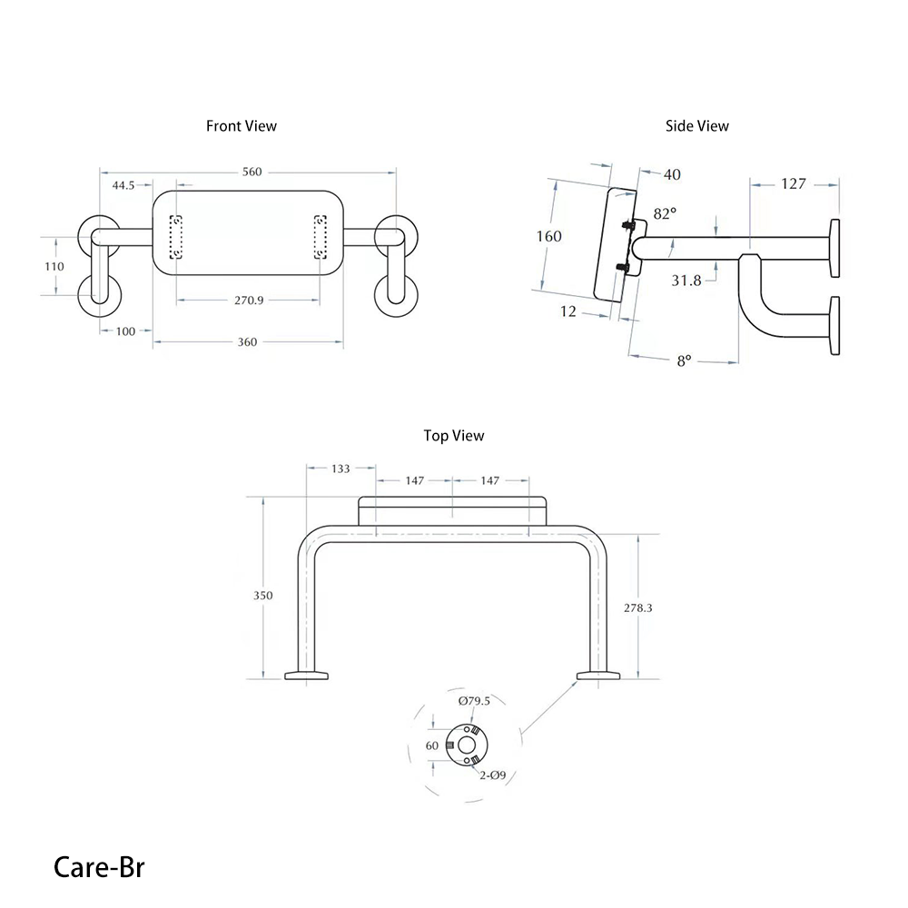 Compliant Stainless Backrest