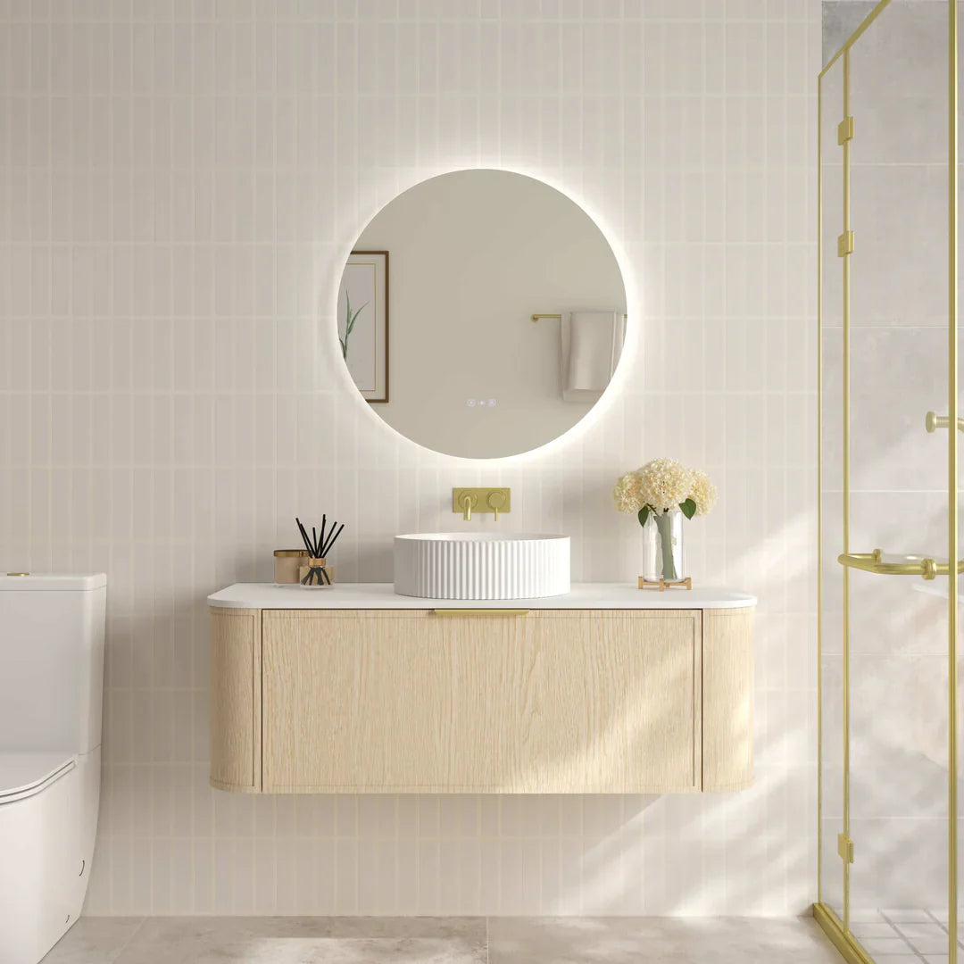 Elva 1200mm Wall-Hung Cabinet - Natural Oak