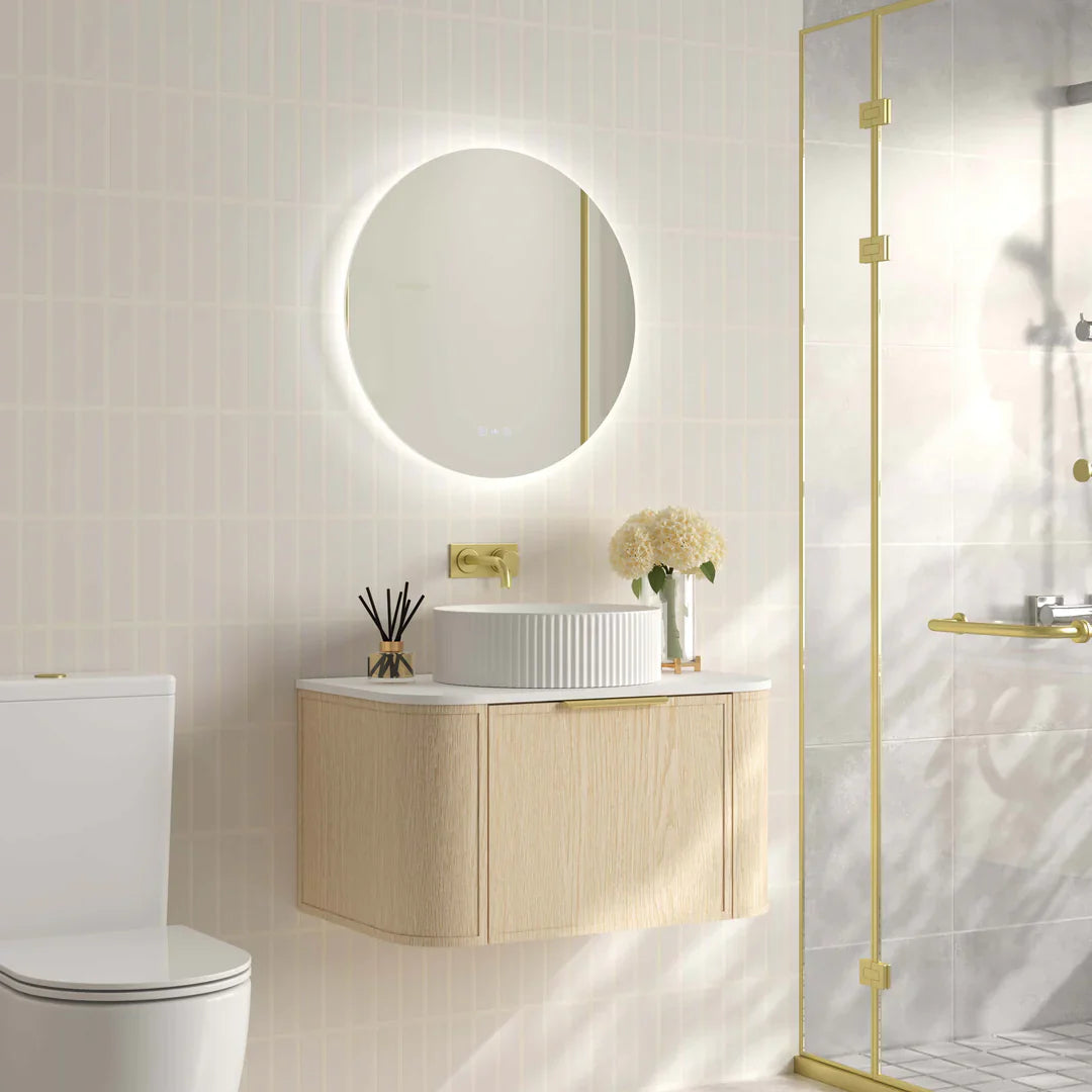 Elva 750mm Wall-Hung Cabinet - Natural Oak