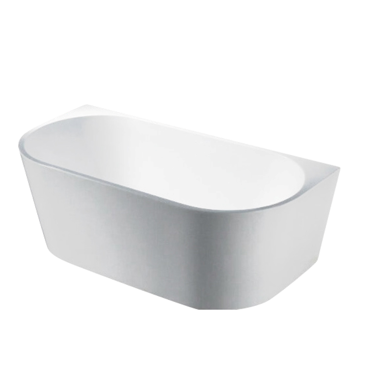 Elivia 1500mm Back to Wall Matte White Bathtub