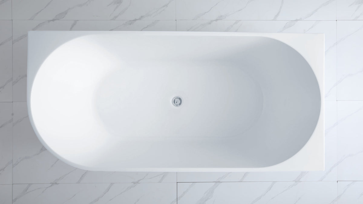 Elivia 1700mm Right Corner Acrylic Free Standing Bath Tub
