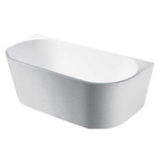 Elivia 1400mm Back to Wall Matte White Bathtub