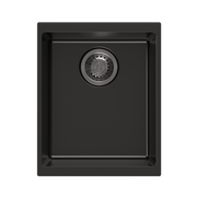 Carysil | Enigma 370 Deep Black Granite Kitchen Sink - Acqua Bathrooms