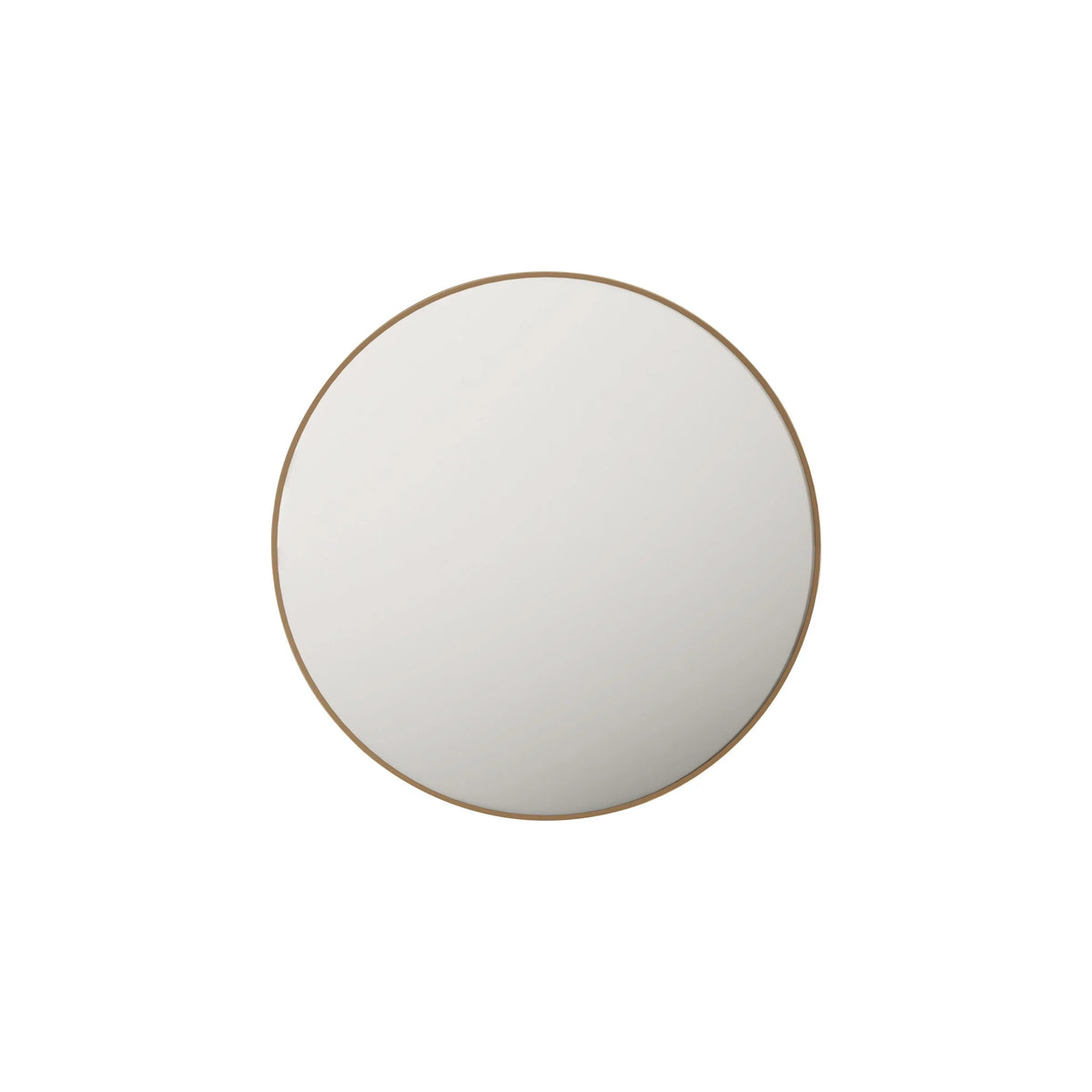 Brushed Gold Aluminum Framed 900mm Round Mirror
