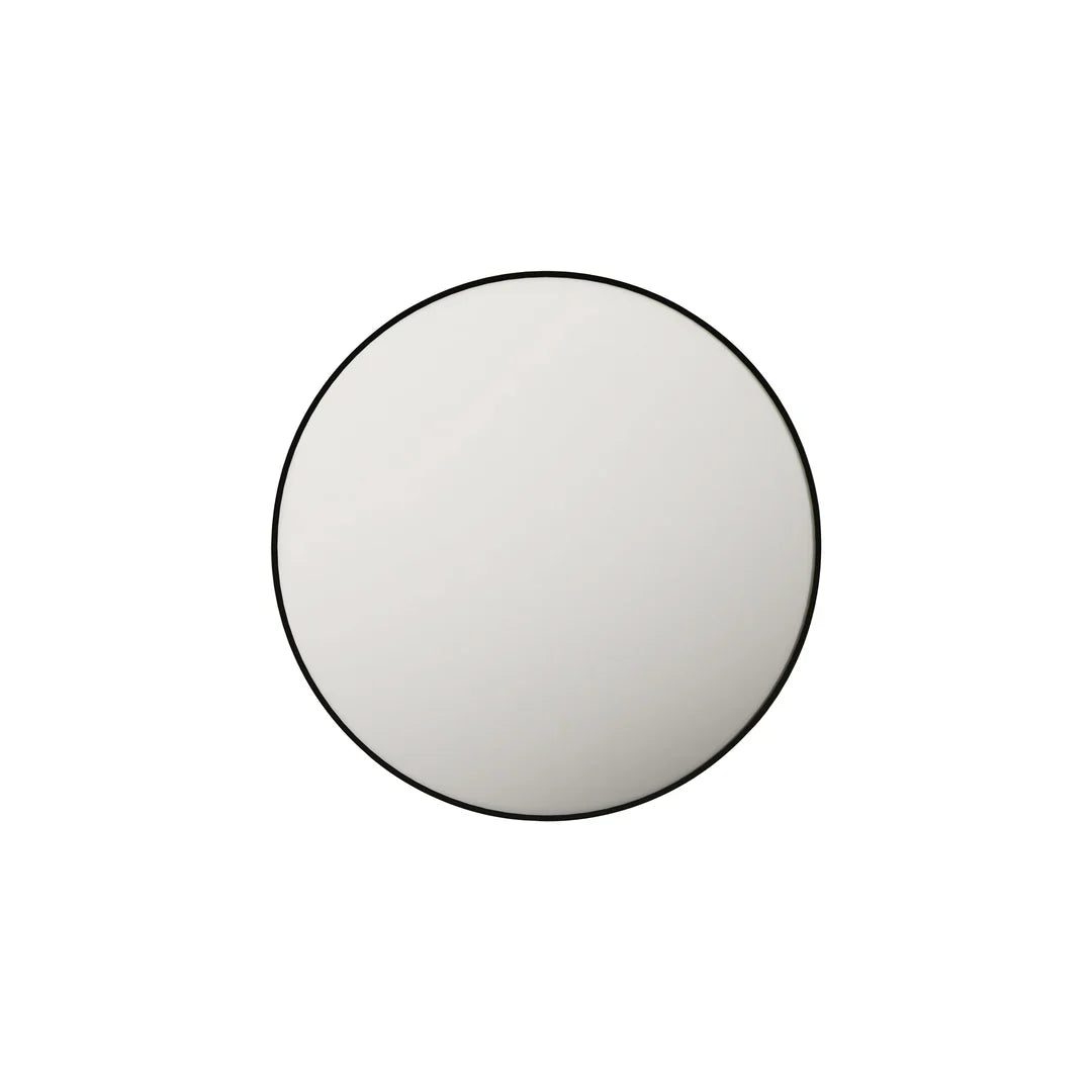 Matte Black Framed 900mm Round Mirror