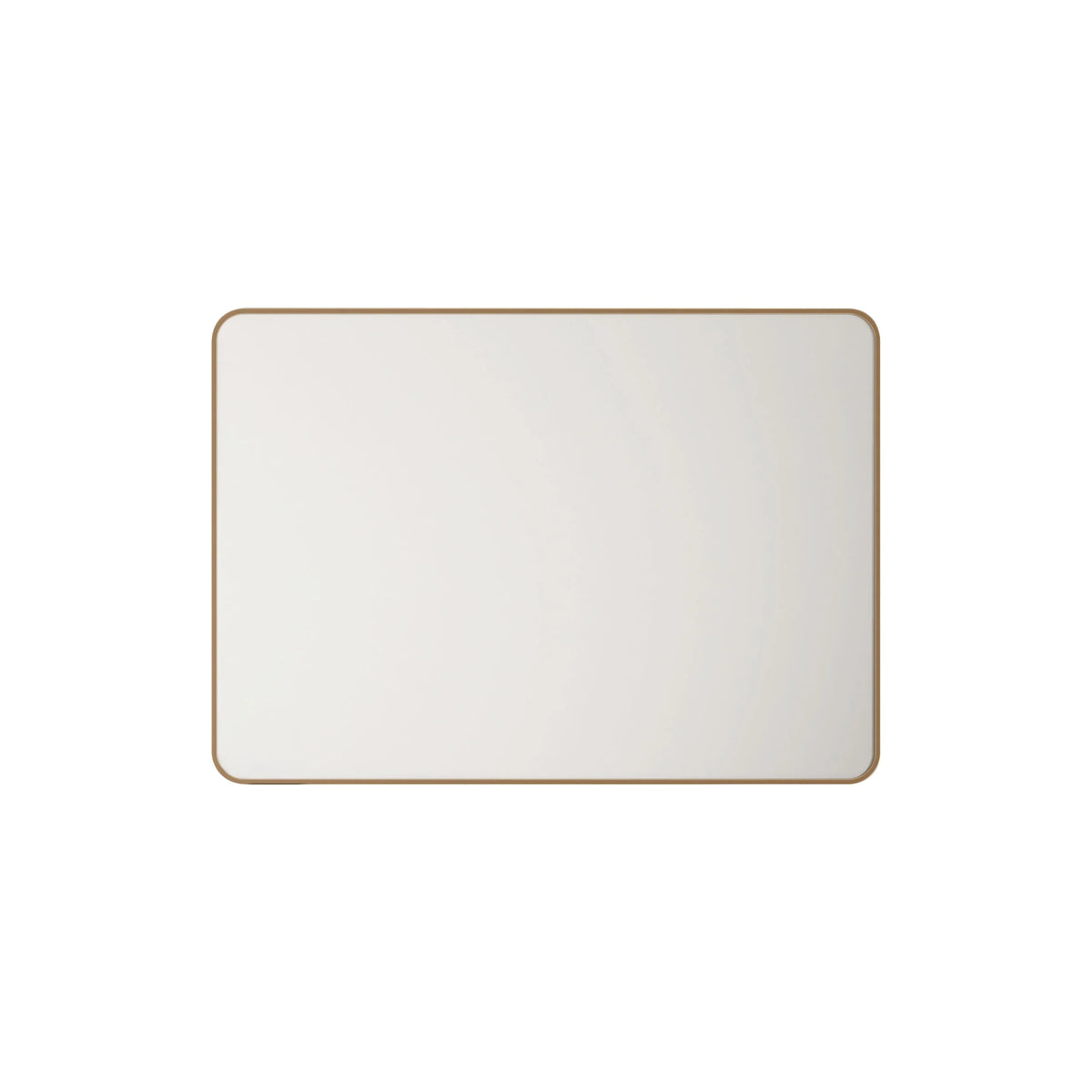 Brushed Gold Aluminum Framed 900x750 mm Rectangular Mirror