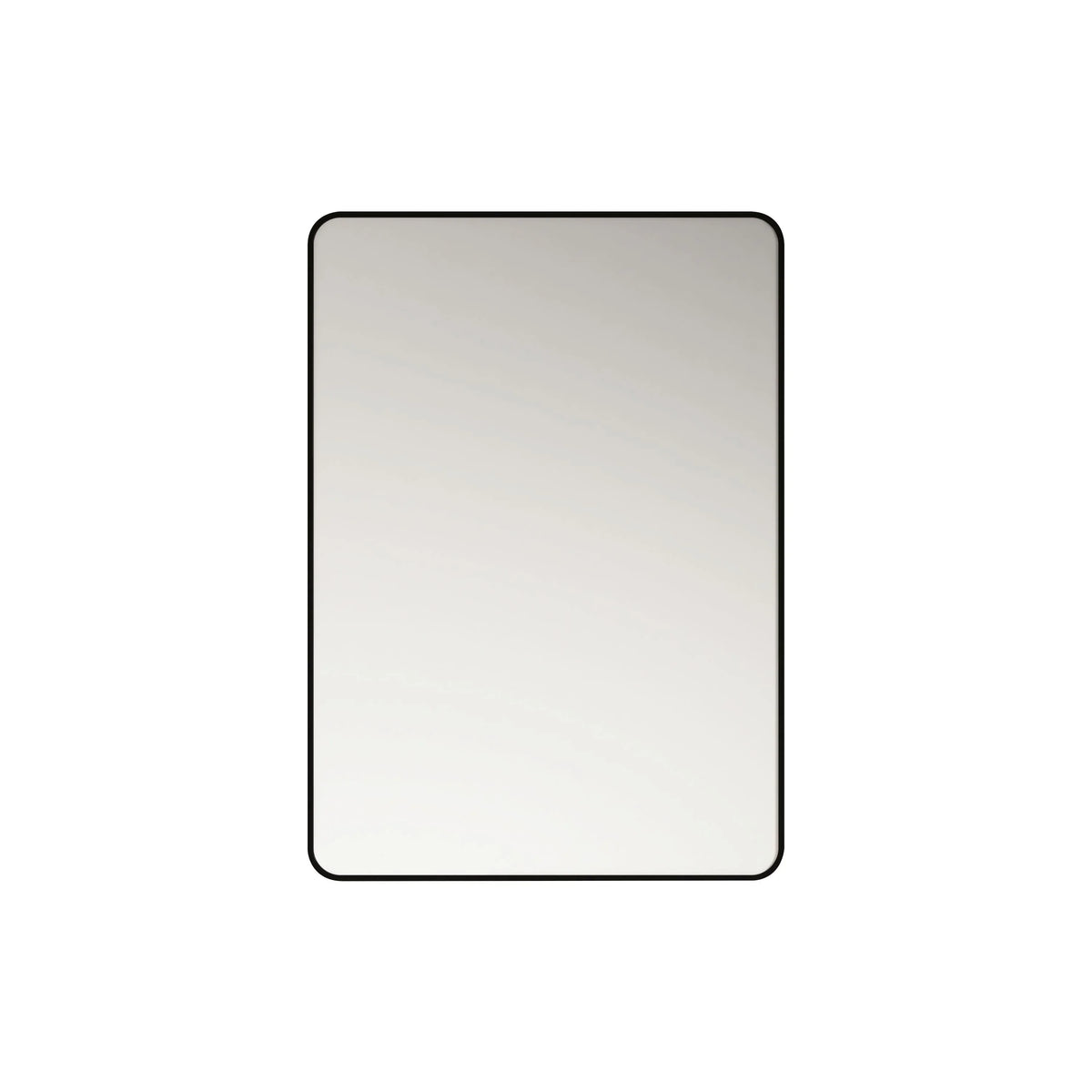 Matte Black Aluminum Framed 900x750mm Rectangular Mirror