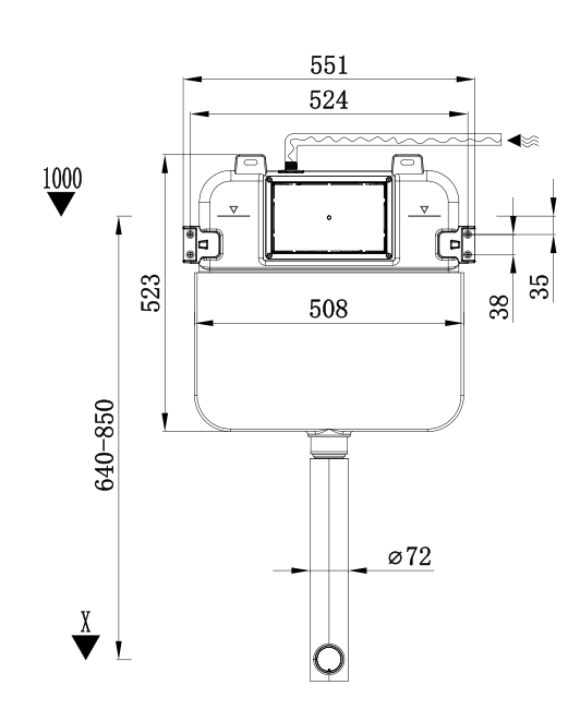 Avery R&T In Wall Floor Toilet Suite