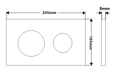 White Round Push Plate