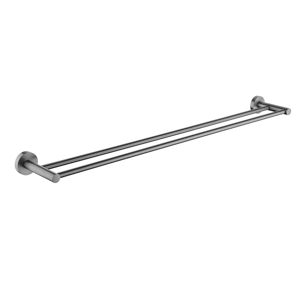 LUCID - Gunmetal 790mm Cuttable Double Towel Rail