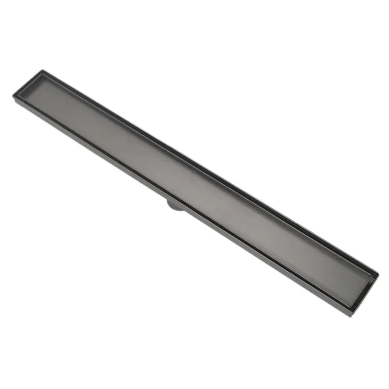 1800mm | Gun Metal Center Tile Insert 304 Smart Linear Waste Drain
