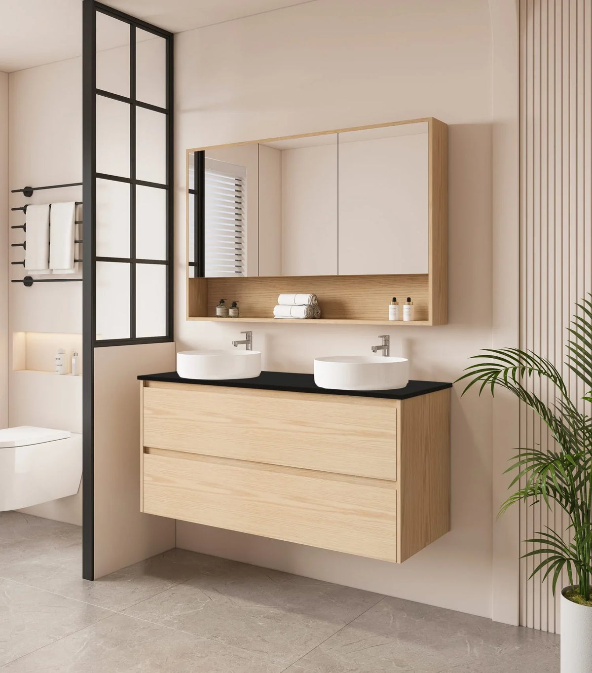 HERA 1200mm Wall-Hung Vanity - Tas Oak