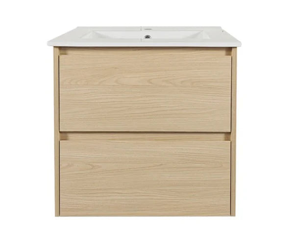 Hera 600mm Wall-Hung Vanity - Tas Oak