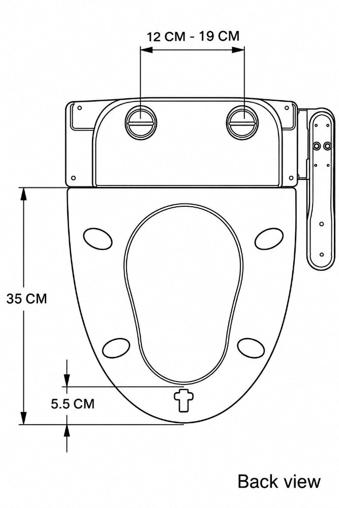 OWI Non-Electric Bidet Toilet Seat