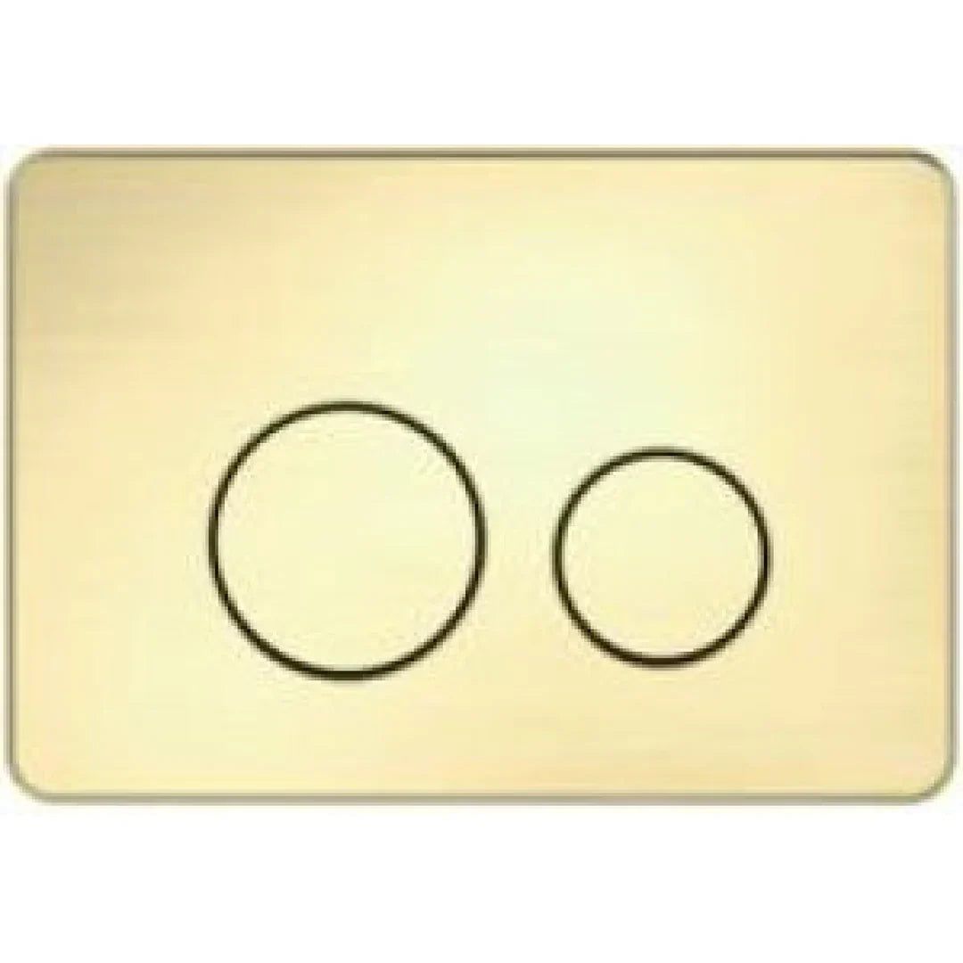 Brushed Gold R&T Round Flush Plate