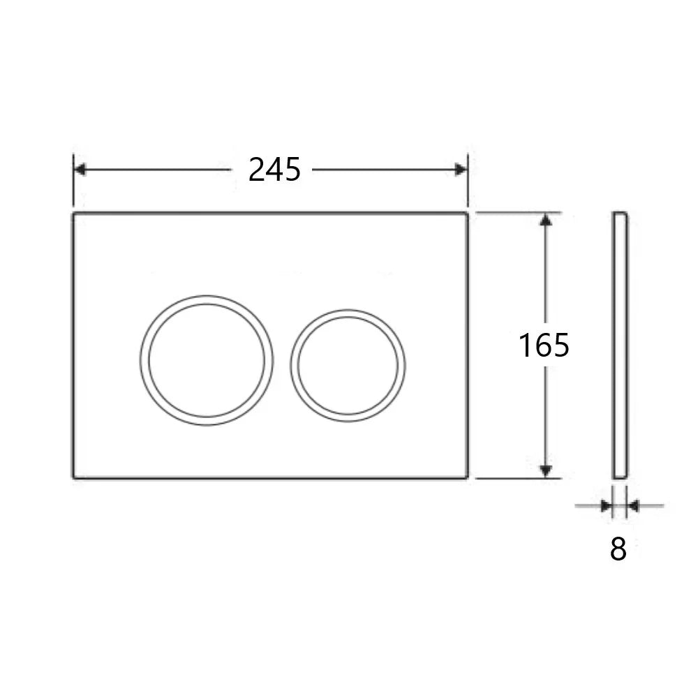 Brushed Gold R&T Round Flush Plate