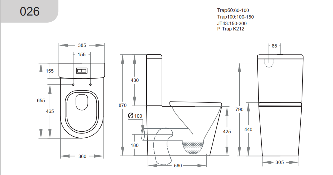 Vivid Back to wall toilet wall faced suite
