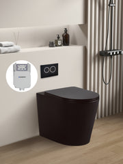 Avis Matt Black Geberit inwall floor toilet suite