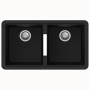 Carysil | 824 Nera Black Granite Kitchen Sink - Acqua Bathrooms