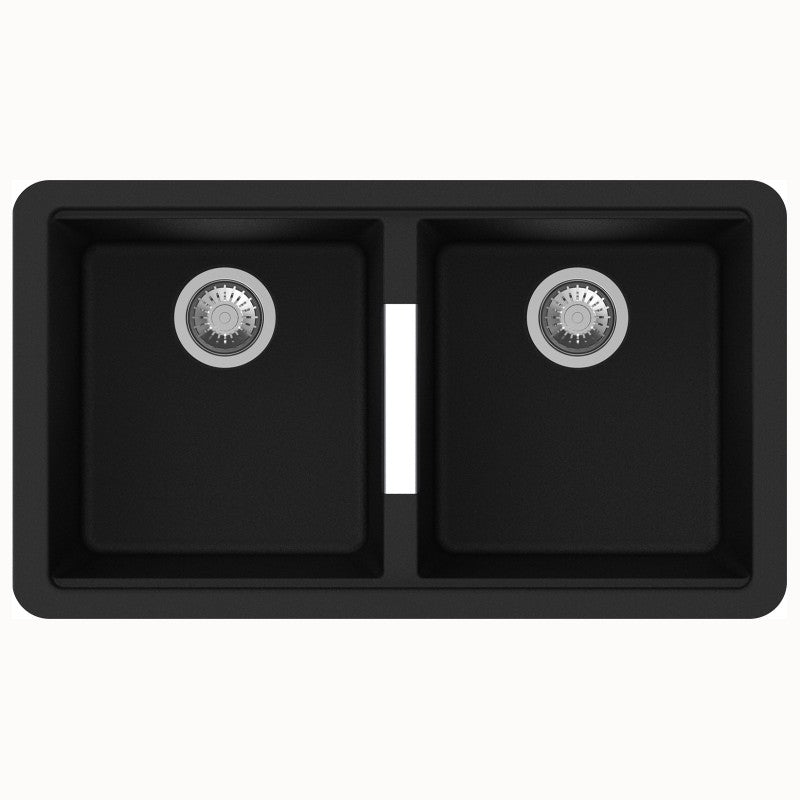 Carysil | 824 Nera Black Granite Kitchen Sink - Acqua Bathrooms
