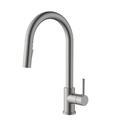 Miro Brushed Nickel Pull-out Kitchen Mixer