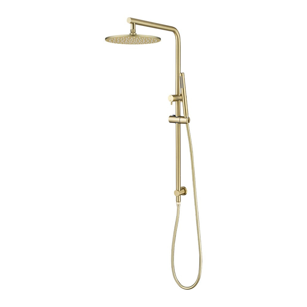 Light Brushed Gold Multifunction Shower Rail