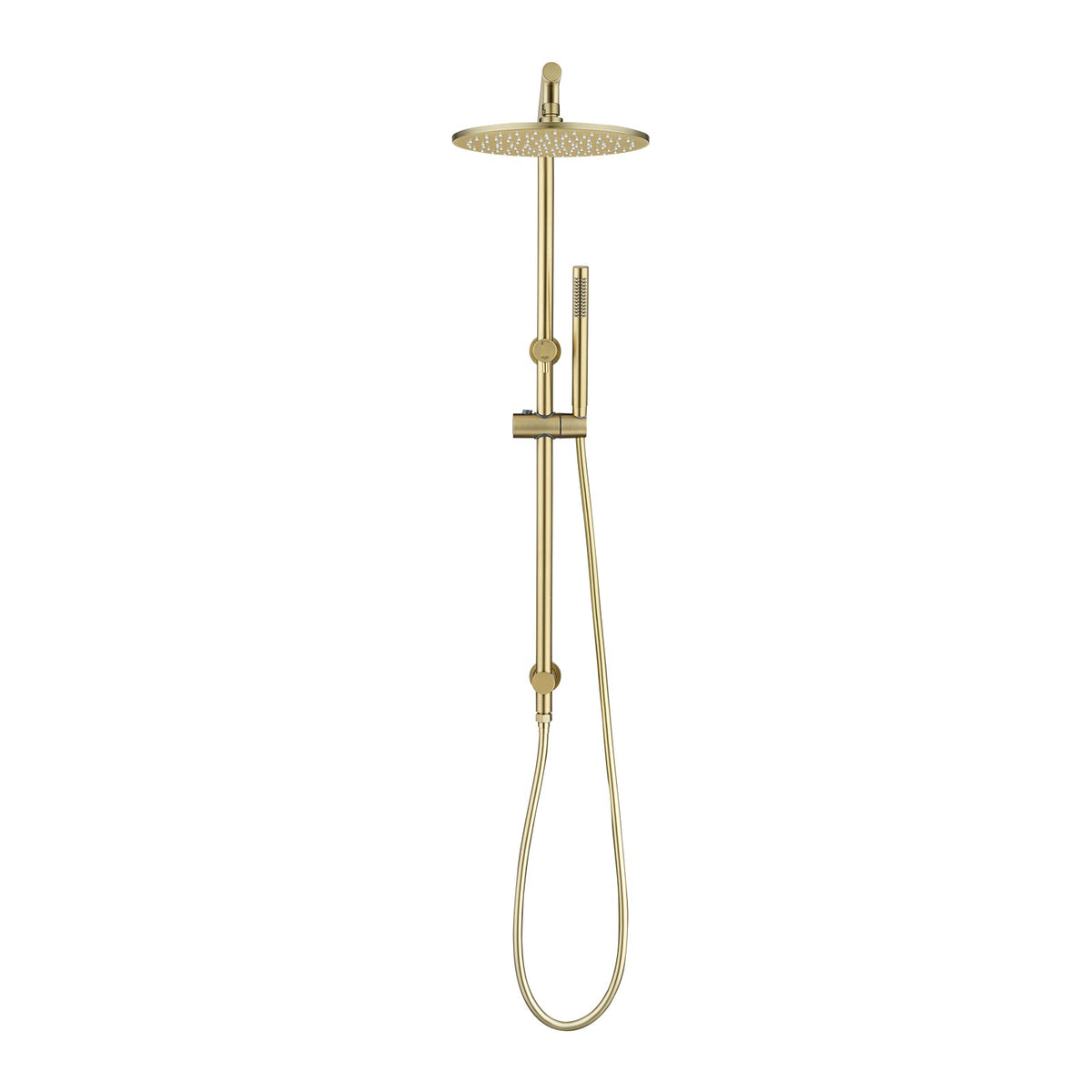 Light Brushed Gold Multifunction Shower Rail