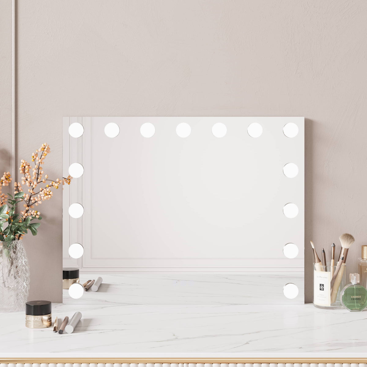 Luna 580×450mm LED Front-lit Makeup Mirror