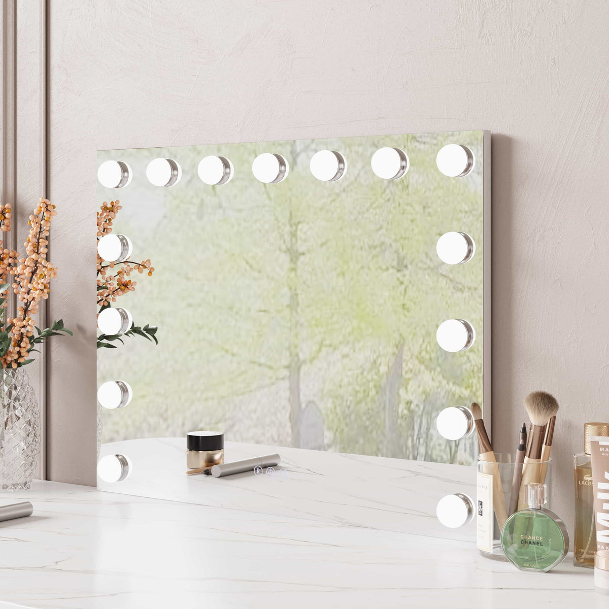 Luna 580×450mm LED Front-lit Makeup Mirror