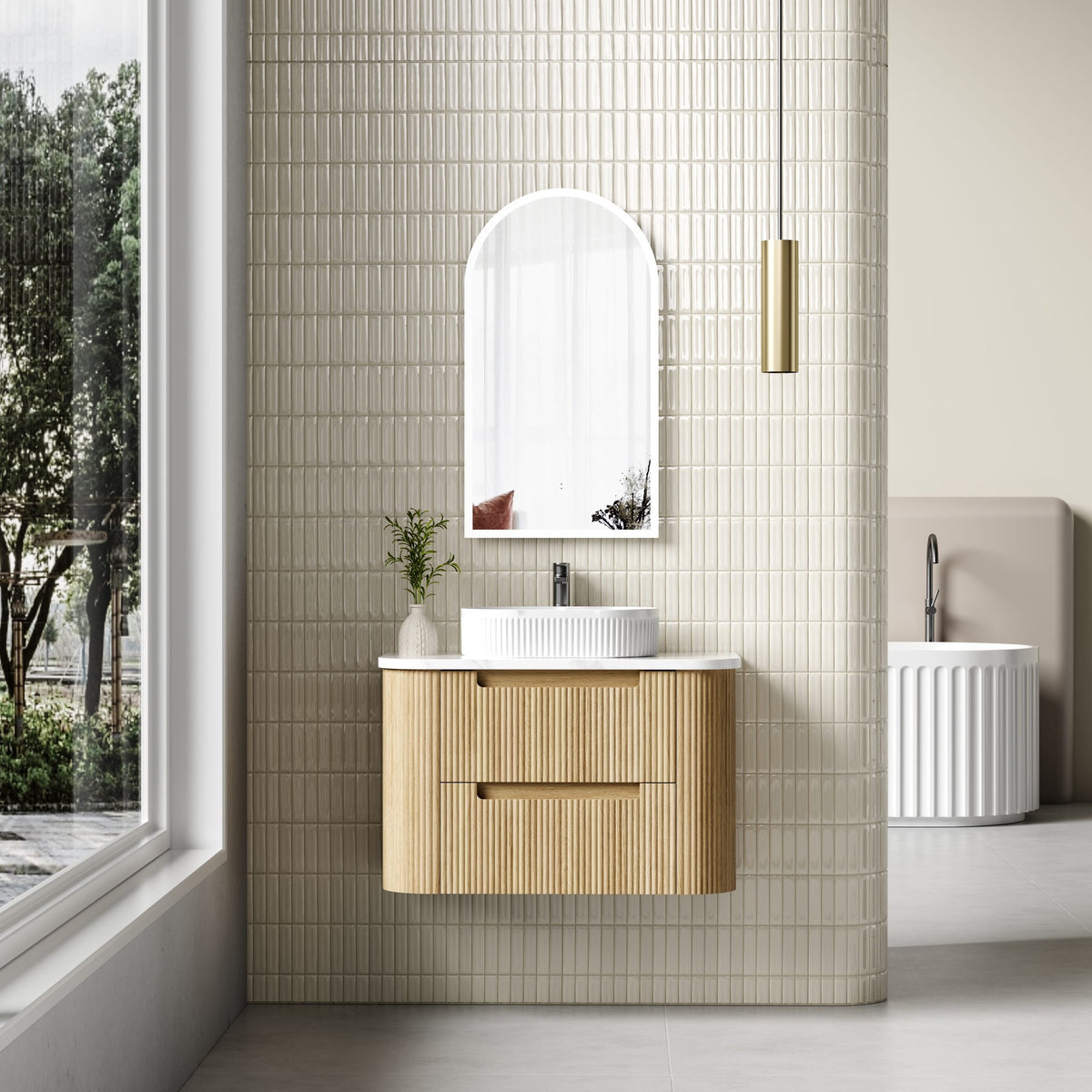 Varcelli 900mm Tier Wall Hung Vanity