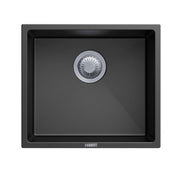 Carysil | 457 Magic Salsa Black Granite Kitchen Sink - Acqua Bathrooms