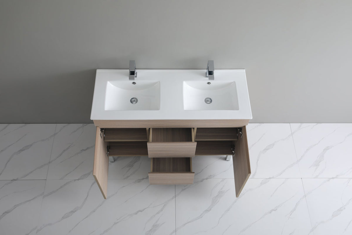 Stella Oak 1200mm Double Bowl Floor Standing Vanity