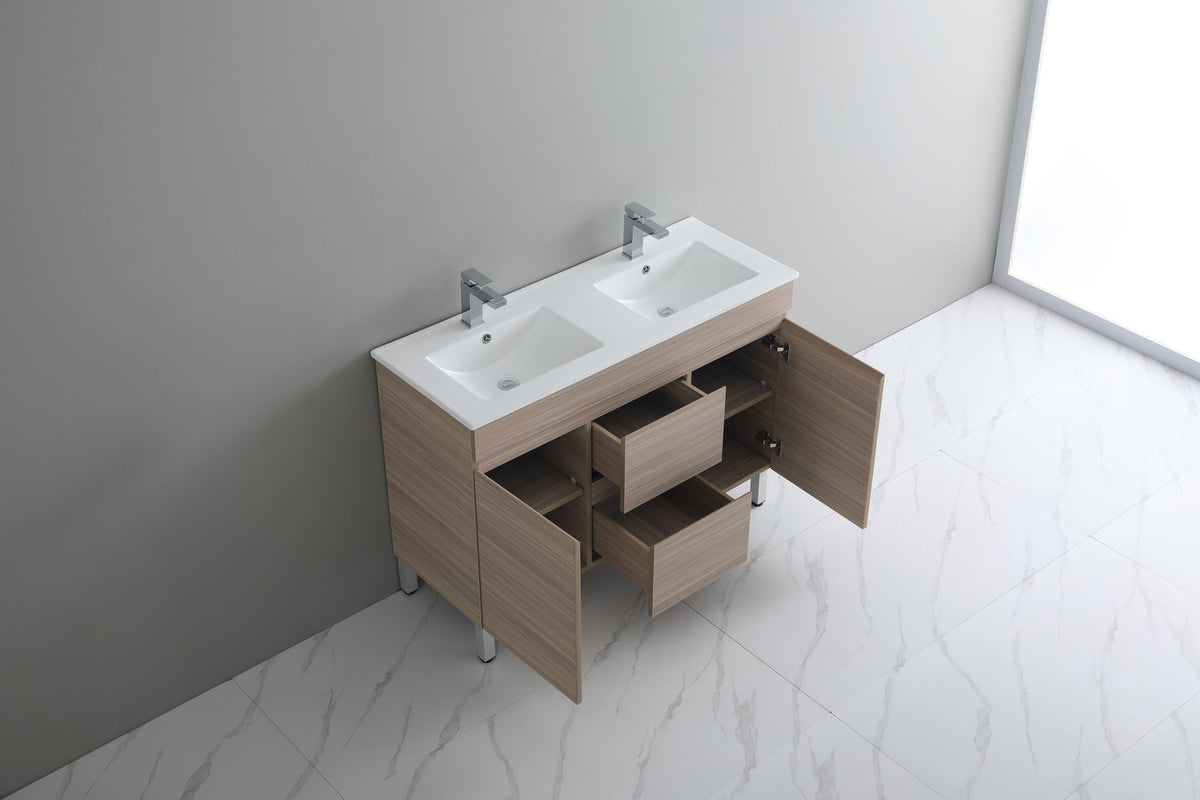 Stella Oak 1200mm Double Bowl Floor Standing Vanity