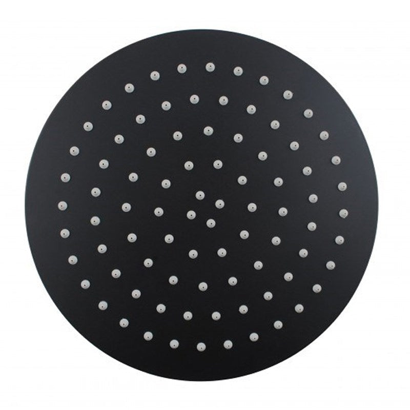 300mm Round Black Shower Head