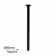 600mm Black Ceiling Shower Arm