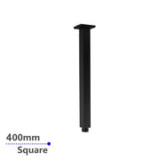 400mm Black Ceiling Shower Arm
